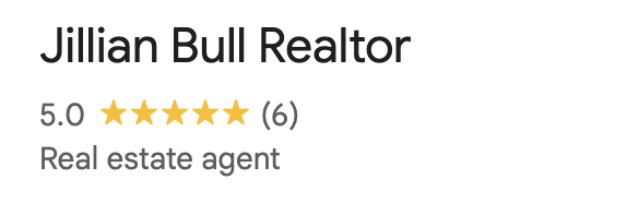 Jillian Bull Real Estate Realtor Five Stars on Google